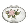 Ваза декоративная "роза классическая бело-розовая" лепка величина 2 высота=21 см. Ооо "фрегат" (135-3100) 
