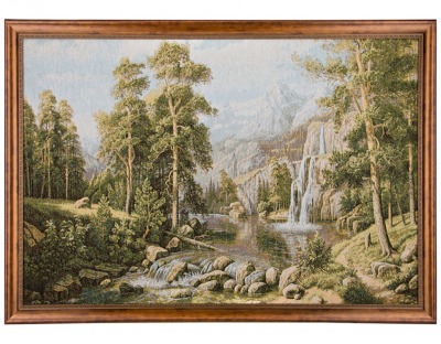 Гобеленовая картина "лесной водопад" 111х78см. Оптпромторг Ооо (404-1301-30) 