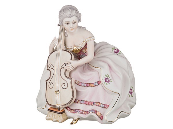 Фигурка "дама с виолончелью" высота=26 см. S.V. (282-025)