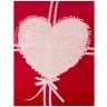 Подушка декоративная 46*46 см, "love" х/б 100% с вышивкой,красная Оптпромторг Ооо (850-830-31) 