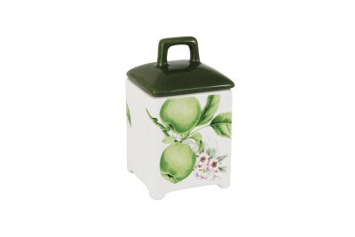 Банка для сыпучих продуктов Зеленые яблоки, малая - IM55060_3-A2211AL IMARI