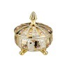 Конфетница с крышкой "lefard gold glass" диаметр=17 см. высота=21 см. Lefard (195-104)