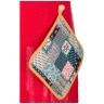 Фартук с прихваткой "дорогая бабулечка", 100% лен/хб,цвет/розовый Текстильный Мир (850-646-1)