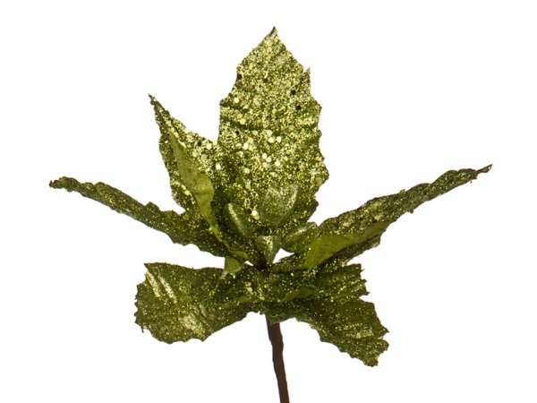 Цветок искусственный "пуансетия" диаметр=25 см. на клипсе зеленый Huajing Plastic (241-1704)