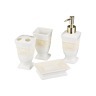 Набор для умывания 4 пр.:дозатор для мыла+стакан+подставка для зубных щеток+мыльница (кор=12наб.) Lefard (437-009)