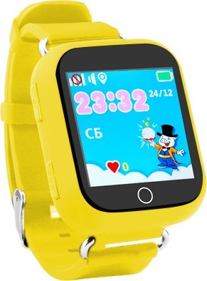 Детские часы Wolnex smart baby watch GW200S желтые (53935)