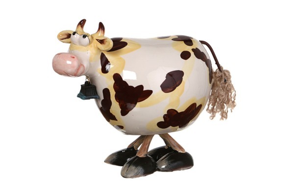 Статуэтка с качающейся головой "коричневая корова" 16,5*10,2*13,3 см (кор=4 шт.) Lefard (125-083)