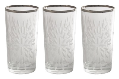 Набор: 6 хрустальных стаканов для воды Умбрия Матовая - платина Same (SM841_844FP-AL)
