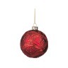Декоративное изделие шар стеклянный диаметр=8 см. высота=9 см. цвет: красный Dalian Hantai (862-103) 