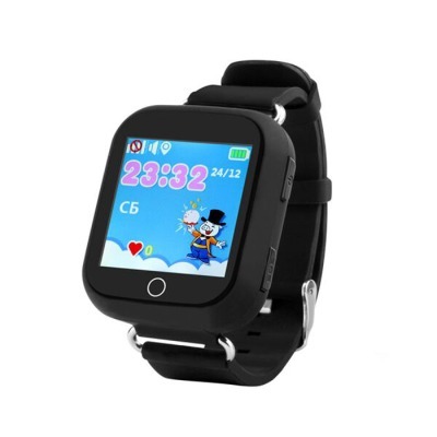 Детские часы Wolnex smart baby watch GW200S черные (53936)