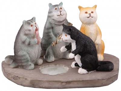 Фигурка "четыре кошки" высота=6 см. Chaozhou Fountains&statues (450-356) 