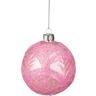 Декоративное изделие шар стеклянный диаметр=8 см. высота=9 см. цвет: розовый Dalian Hantai (D-862-104) 