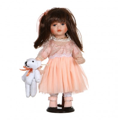 Фарфоровая кукла "эрика"с мягконабивным туловищем высота=30 см. Jiangsu Holly (485-094) 