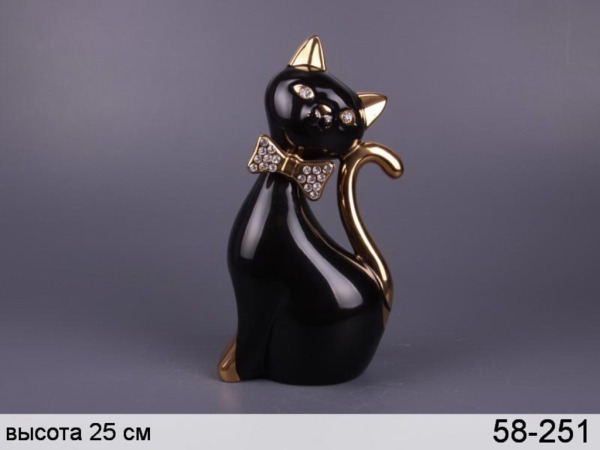 Фигурка "кошка черная" высота=27 см Hangzhou Jinding (58-251) 