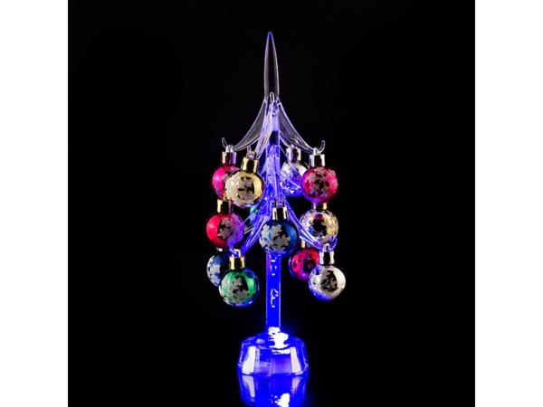Фигурка с подсветкой "елочка с шарами" высота=25 см. Polite Crafts&gifts (786-170) 
