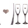 Набор бокалов для шампанского из 2 шт. с золотой каймой 170 мл. Оптпромторг ООО (802-510-09)
