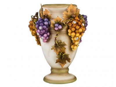 Ваза "виноград" высота=33 см. Ceramiche Stella (341-155) 