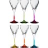 Набор бокалов для вина из 6шт."фьюжн колорс" 210 мл.высота=19 см. RCR (305-126)