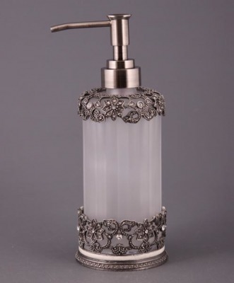 Флакон для жидкого мыла "серебряный ажур" Guangzhou Xincle (365-053) 