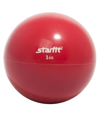 Медбол GB-703, 1 кг, красный (108246)