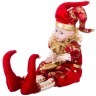 Фигурка музыкальная "королевский шут в красном камзоле" высота=43 см. Polite Crafts&gifts (856-014) 