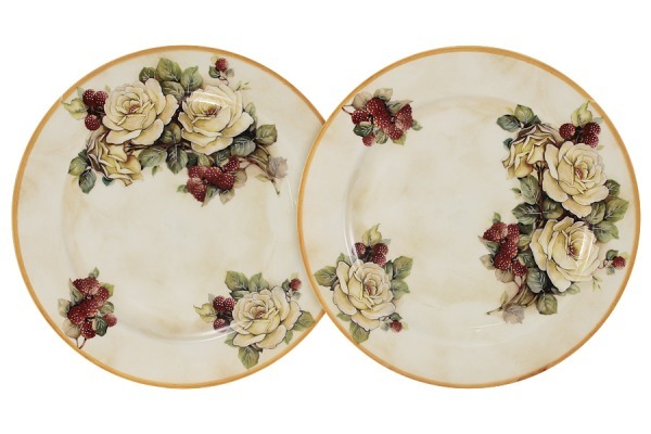 Набор из 2-х десертных тарелок Роза и малина - LCS353PF-RM-AL LCS