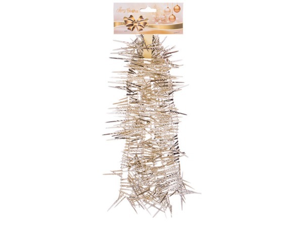 Декор.изделие "гирлянда сосульки" 2,7 м на блистере цвет золото (кор=72 шт.) Polite Crafts&gifts (224-012)