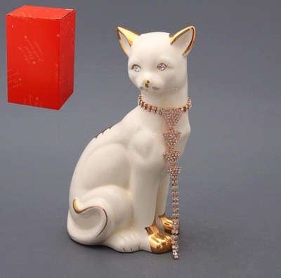Фигурка "кошка с цепочкой" высота=25 см Hangzhou Jinding (456-910) 