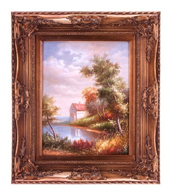 Картина "пейзаж" полотно 30*40 см. багет 50*60 см. Frame Factory (107-157) 