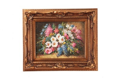 Картина "цветы" полотно 40*30 см. багет 60*50 см. Frame Factory (107-161-5) 