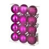 Набор шаров из 12 шт. диаметр=3 см. фуксия блест/матовый/глиттер Polite Crafts&gifts (858-006) 