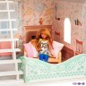 Деревянный кукольный домик "Вивьен Бэль", с мебелью 7 предметов в наборе, для кукол 20 см (PD318-09)