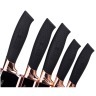 Набор ножей agness с силиконовыми ручками на пластик. подставке, 6пр. Agness (911-600)