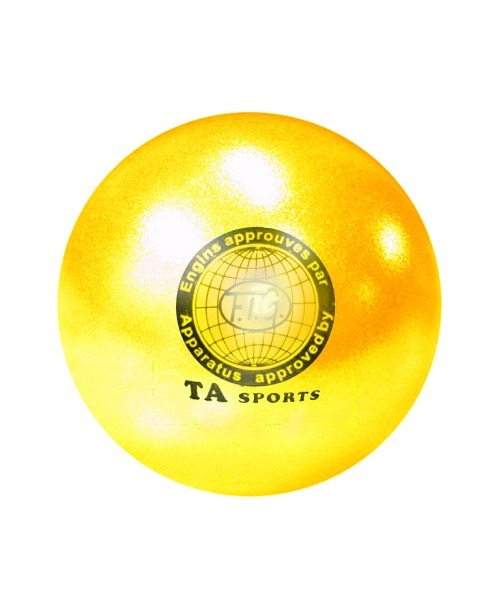 Мяч для художественной гимнастики Т11, 15 см, желтый (179898)