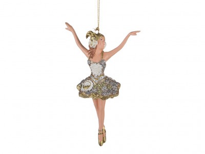 Елочная игрушка "балерина" 12 см.без упак. Markalex Creative (130-139) 