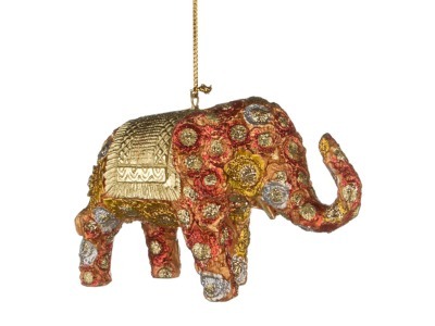 Елочная игрушка "слон" 12 см. без упак. Markalex Creative (130-189) 
