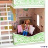 Деревянный кукольный домик "Луиза Виф", с мебелью 7 предметов в наборе, для кукол 20 см (PD318-10)