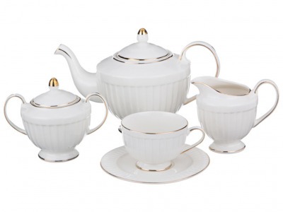 Чайный сервиз на 6 персон 15 пр.1100/220/300/300 мл. Porcelain Manufacturing (418-277) 