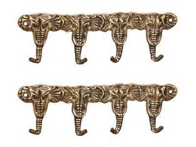 Комплект крючков из 2 шт."слоны" 20*7 cm. Sri Ram (878-035) 
