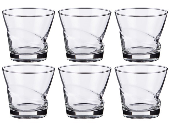 Набор стаканов из 6 шт. "lima" 360 мл. высота=9 см. DUROBOR (617-100)
