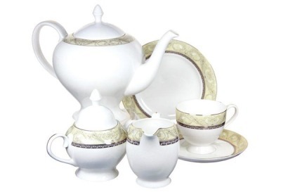 Чайный сервиз Романтика 21 предмет на 6 персон - AL-HV005011_21-E5 Anna Lafarg Emily