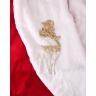 Костюм новогодний с вышивкой "дед мороз" халат,шапка,борода,брошь раз.56-58 (850-870) 