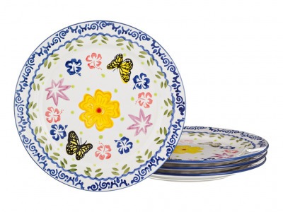 Набор тарелок из 4 шт.диаметр=20 см. Hebei Grinding (536-038) 