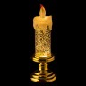 Фигурка с подсветкой "свеча" 7*7 см. высота=20,5 см Lefard (786-232)