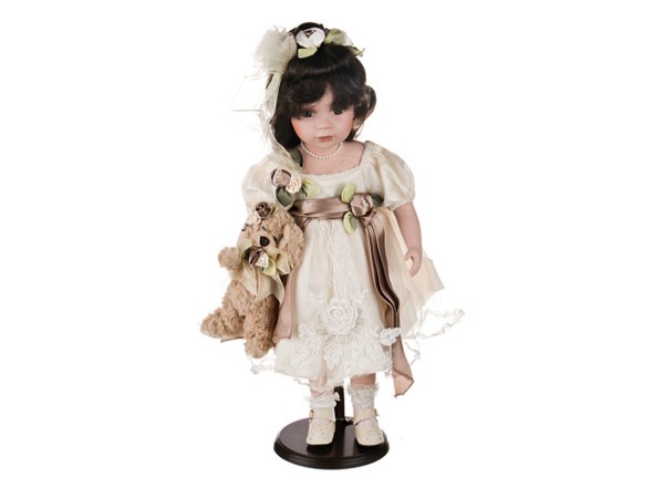 Кукла фарфоровая декоративная высота=48 см. (кор=6шт.) RF COLLECTION (346-196)