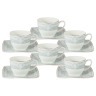 Набор 12 предметов: 6 чашек + 6 блюдец для кофе (голуб.) Инфанта - AL-M1951_C6-E9 Anna Lafarg Emily