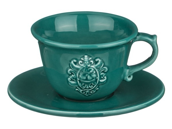 Чайный набор на 1 персону 2 пр. "аральдо" 450 мл.голубой Nuova Cer (612-417) 
