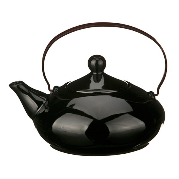 Заварочный чайник с металическим ситом 550 мл.черный (кор=12шт.) Agness (470-059)