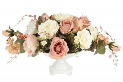 Декоративные цветы Розы и лилиив керамическй вазе - DG-15145-AL Dream Garden