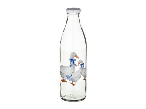 Бутылка для молока "гуси" 1000 мл. без упаковки (кор=12шт.) Алешина Р.р. (484-256)